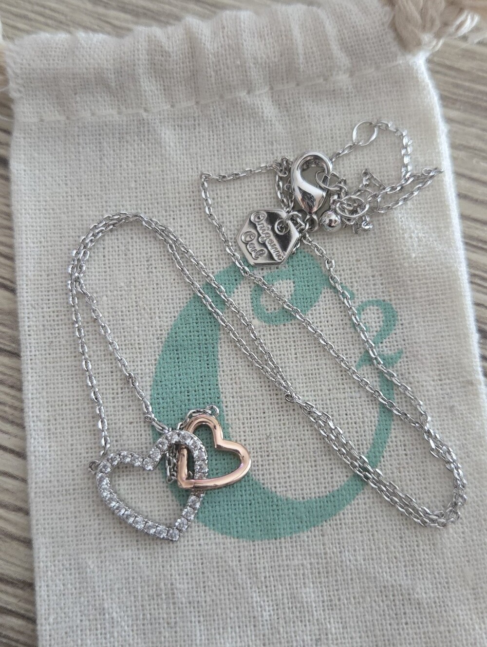 🦉Linked Hearts Necklace